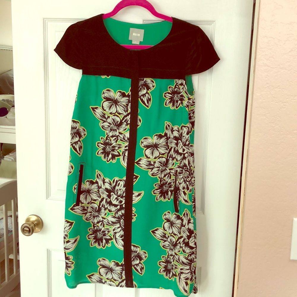 Anthropologie silk dress size 2